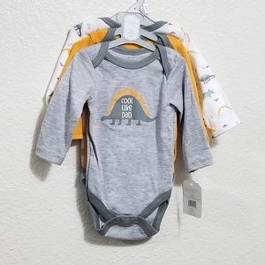 3pk Baby Bodysuit 0-3m